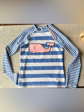 Vineyard Vines for Target Girls Rash Guard Whale M 7/8